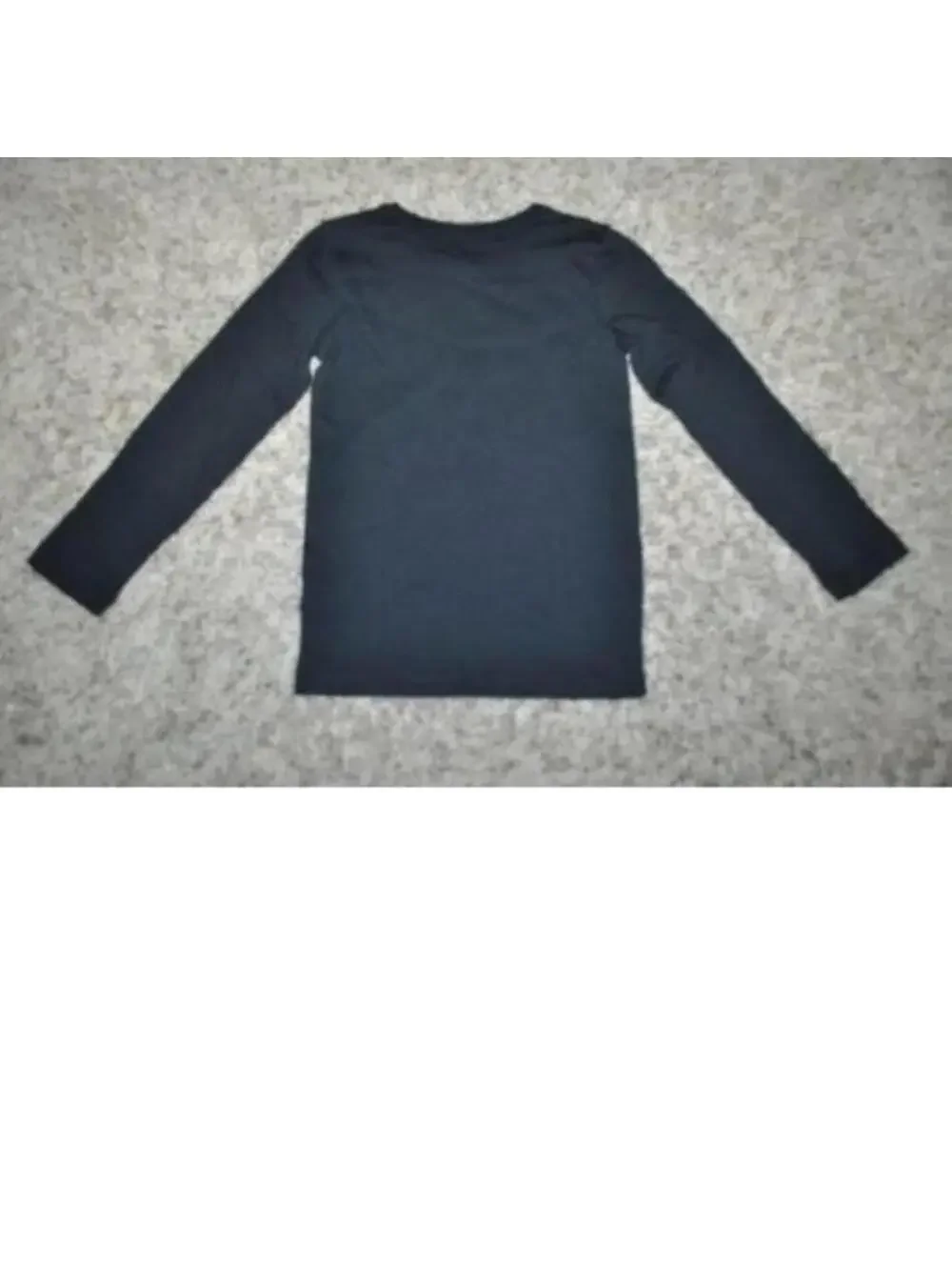 Carters Shirt Boys 4/5 Black I RUN THIS GAME Mock Long Sleeve Crew Sports Tee